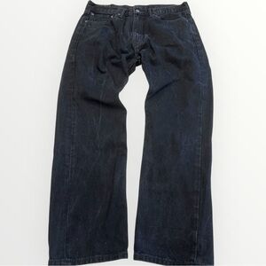 Levi's Jeans, Men's 505 Black Straight Fit, Size 36x32 Workwear Streetwear Biker